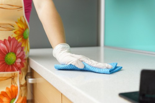 Professional rug cleaning service for a Harrow home interior