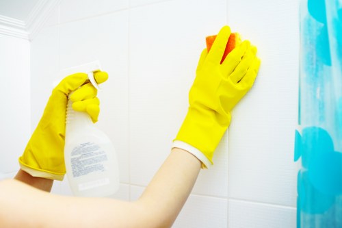 Professional cleaning for a bathroom in a Harrow home
