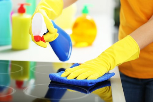 Final detailed cleaning after renovation work in Harrow residential property
