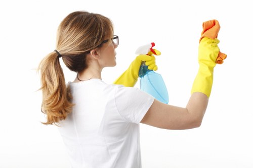 Local cleaning team carrying out an end of tenancy clean in Harrow