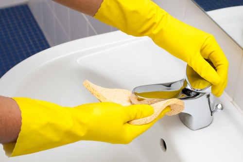 Cleaning a shared office kitchen in Harrow